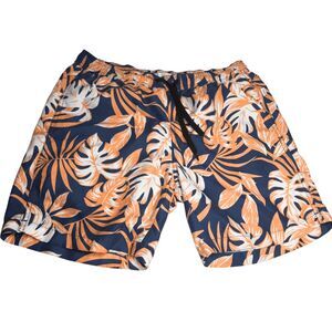 Onia Men's The Calder Tropical Drawstring Swim Trunks Shorts Multicolor Large